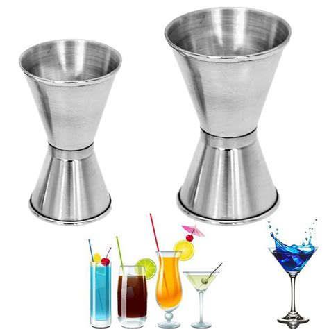 Hot Bartender Bar Measure Cup Stainless Steel Spirit Cocktails Measure Cup Jigger Alcohol