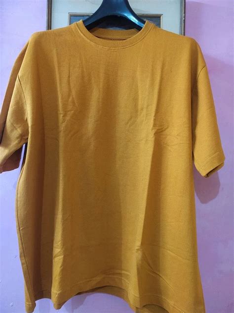 Round Camel Gsm Oversized Tshirt Half Sleeves Plain At Rs