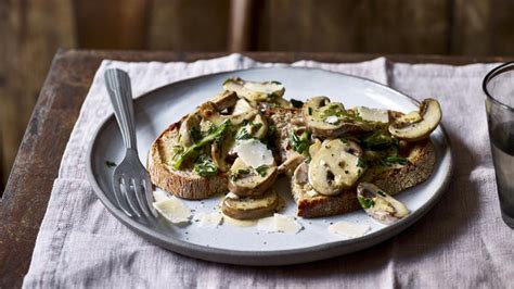 Posh Mushrooms On Toast Recipe Bbc Food