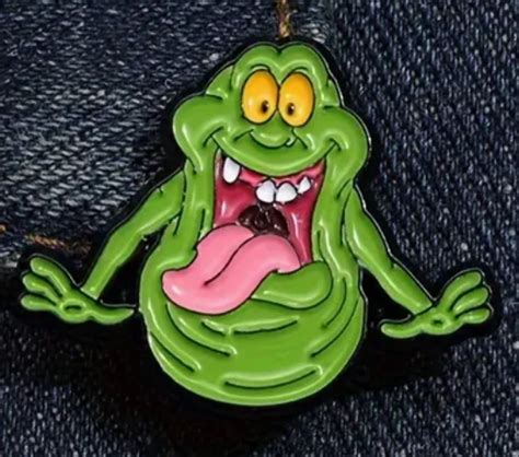 Slimer Ghostbusters Pin Enamel Lapel Brooch Metal Cartoon Ebay