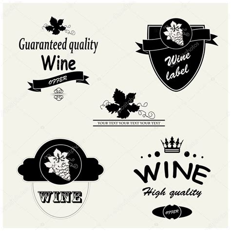 Vector Wine Labels Stock Vector Image By ©renadesign 11626823