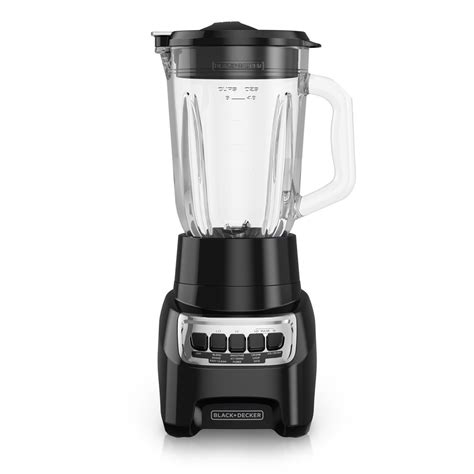 Powercrush 6 Cup Black Blender With Glass Jar