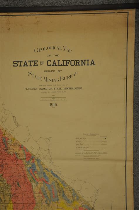 Geological Map of the State of California - Curtis Wright Maps