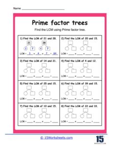 Factor Tree Worksheets - 15 Worksheets.com