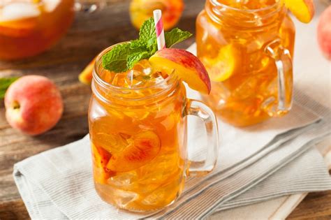 Peach Iced Tea Recipe The Leaf