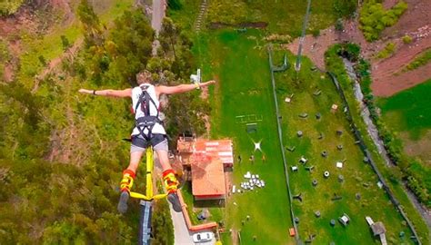 Bungee Jumping Cusco The Highest Jump 122 Meters Of Adrenaline