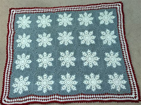 Ravelry Winter Snowflake Afghan Pattern By Crafting Happiness