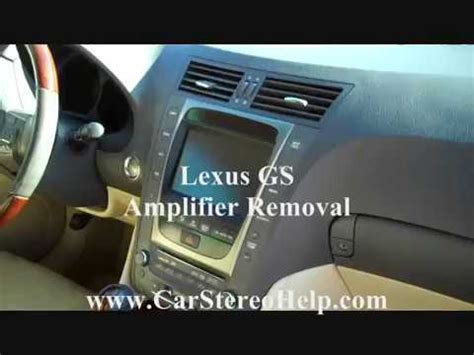 Lexus Gs Amplifier Removal Mark Levinson Car Stereo Help Youtube