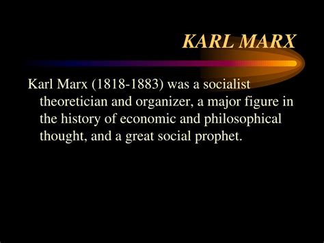 Ppt Karl Marx Powerpoint Presentation Free Download Id150583