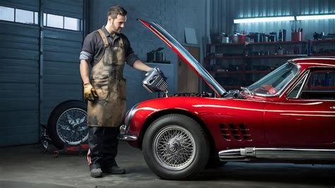 Premium Photo Mechanic Man Pouring Engine Oil To Car Engine