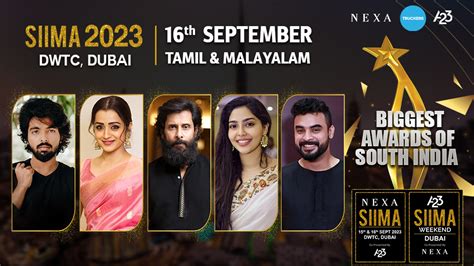 World Trade Centre SIIMA 2023 South Indian International Movie Awards