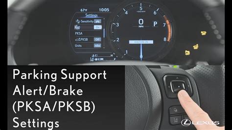 Lexus How To Is Parking Support Alert Brake Pksa Pksb Settings Lexus Youtube