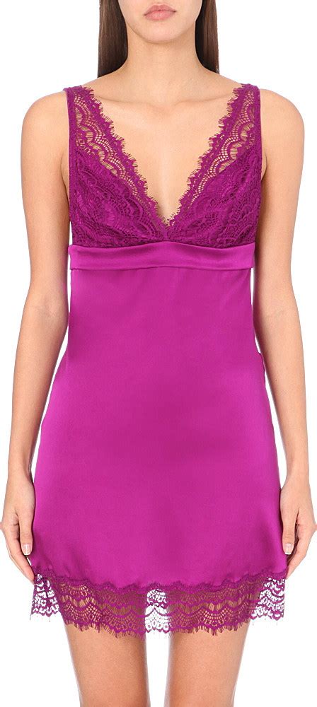 Mimi Holliday By Damaris Rocket Silk Lace Camisole In Purple Lyst