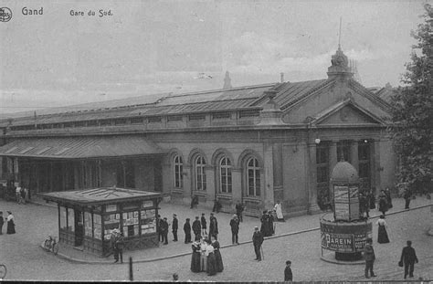 Les Gares Belges Dautrefois Station Gent Zuid La Gare De Gent Zuid