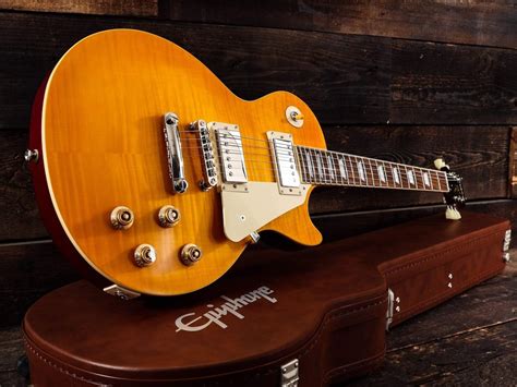 Epiphone 1959 Les Paul Standard Aged Lemon Burst Review A Rock