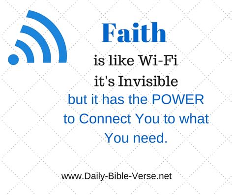 Daily Bible Verse Faith Is Like Wifi Faith Is Like Wifi