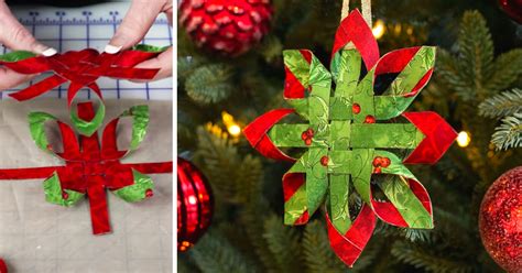 No-sew Scandinavian star ornament is as easy to make as it is beautiful