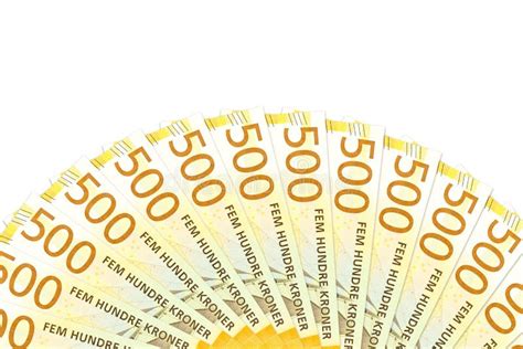 Some New 100 And 200 Norwegian Krone Bank Notes Stock Photo Image Of