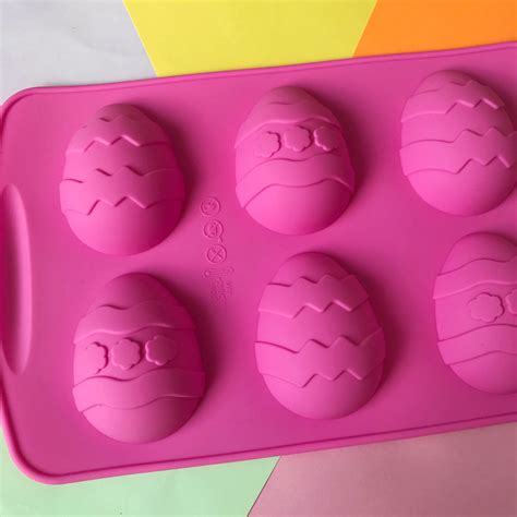 Easter Eggs Silicone Soap Mold 6 Cavities Easter Eggs Mold Silicone Molds Plaster Mold Ice Mold