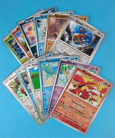 LOT 12 CARTES Pokemon AU CHOIX REVERSE BASE EV 151 EUR 1 60