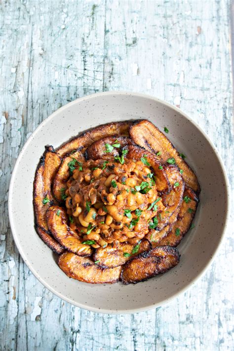 Nigerian Beans Porridge And Fried Plantain Plant Food Federation