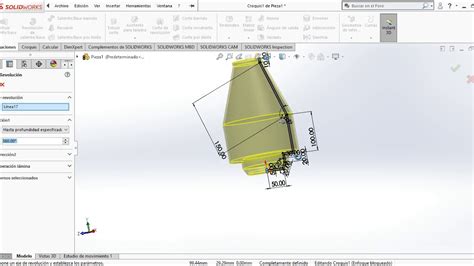 PRACTICA JARRÓN REVOLUCIÓN DE SALIENTE BASE SOLIDWORKS YouTube