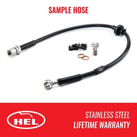 Rear Hel Stainless Brake Hose For Mercedes 190 W201 20 201022 66kw