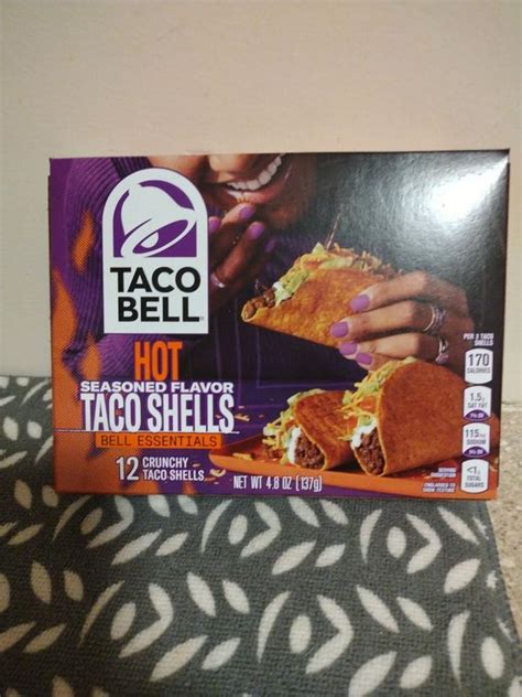 Taco Bell Hot Crunchy Seasoned Flavor Taco Shells 12 Ct 44 Off