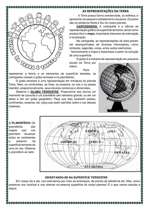 Atividades Sobre O Planeta Terra 6o Ano Com Gabarito Rectory