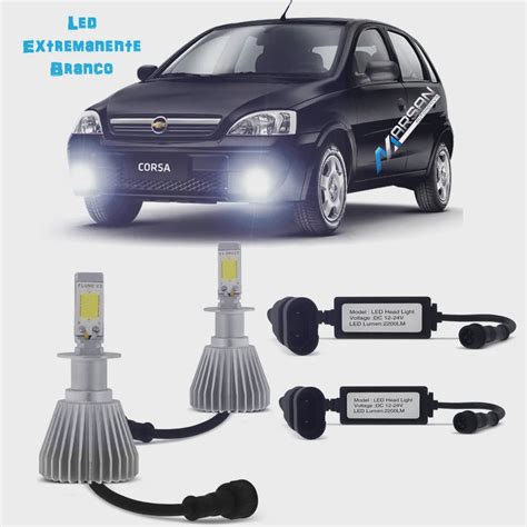 Kit Lampada Led 6K P Farol Milha Corsa Hatch Sedan Tp Xenon No Shoptime