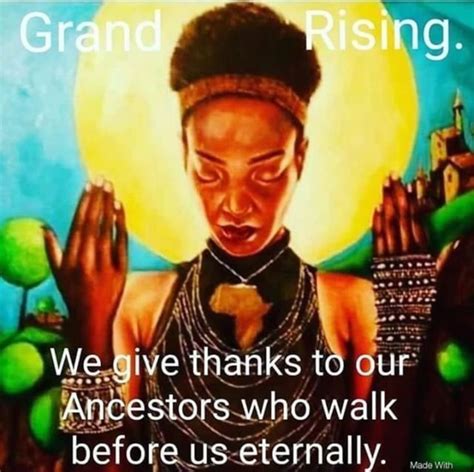 An Image Of A Woman With Her Hands Together And The Words Grand Rising