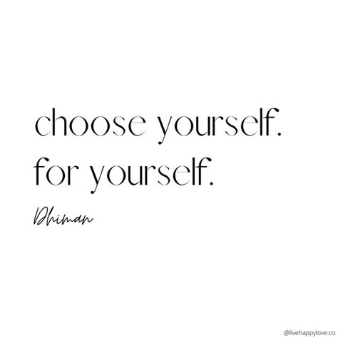 Choose Yourself For Yourself