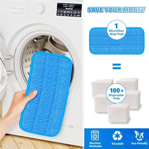 Reusable Mop Pads Compatible With Flash Speedmop Pcs Microfiber Pads