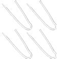 TEHAUX 4pcs Preformed BTE Earmold Hearing Aid Tubes Tubing Transparent