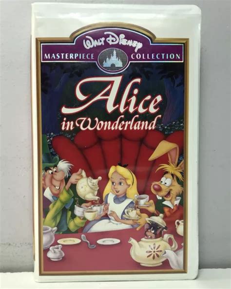 Disney Alice In Wonderland Vhs Video Tape Masterpiece Collection Case