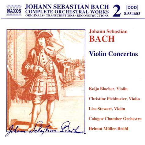 Violin Concertos by Cologne Chamber Orchestra Helmut Müller Brühl