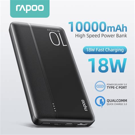 Rapoo Q Mah W Original Powerbank Fast Charging Qc Slim