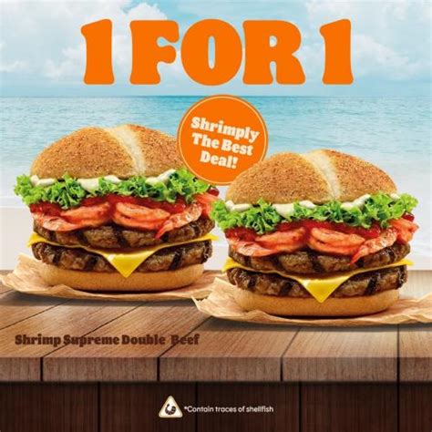 25 Oct 2023 Onward Burger King 1 For 1 Promotion SG EverydayOnSales