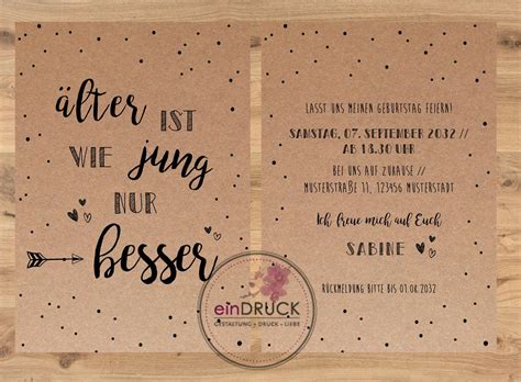 Einladung Zum Geburtstag Geburtstagseinladung Etsyde Invitation