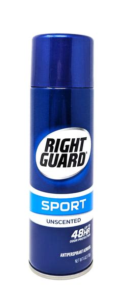 Right Guard Sport Antiperspirant Aerosol Unscented 6 Oz Bargainsidecom