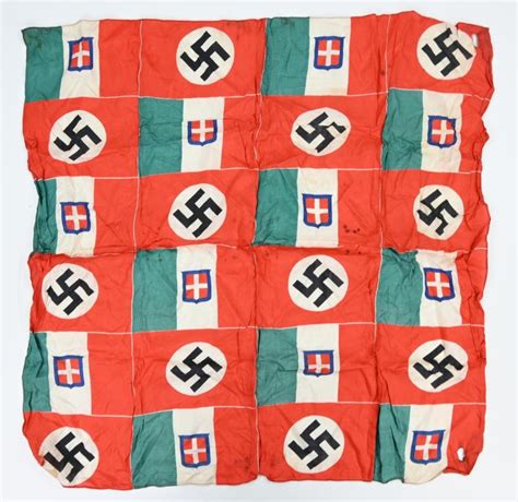 Worldwarcollectibles Italian German Third Reich Era Flag