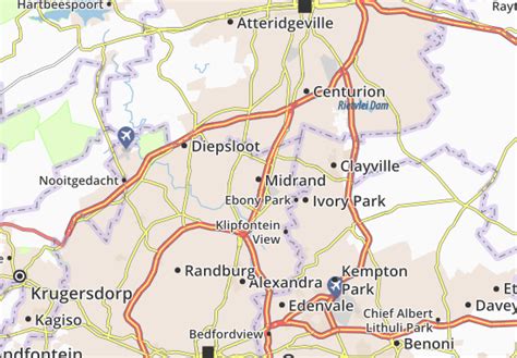 MICHELIN Midrand map - ViaMichelin