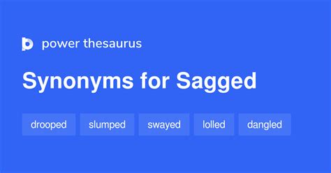 sagged synonyms