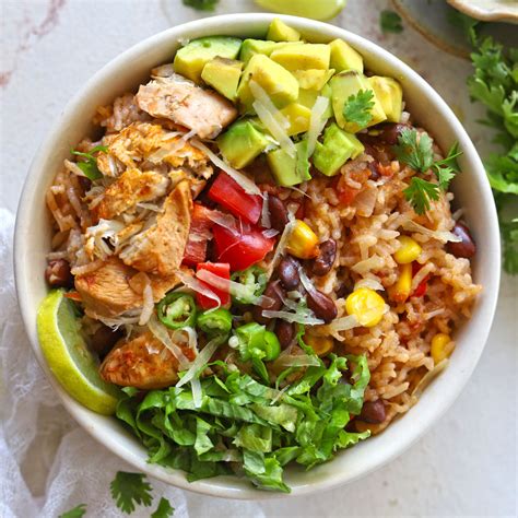 Chicken Burrito Bowl Instant Pot Recipe Fun Food Frolic