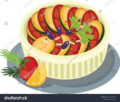 Ratatouille Cuisine Icon Vector Template Stock Vector Royalty Free