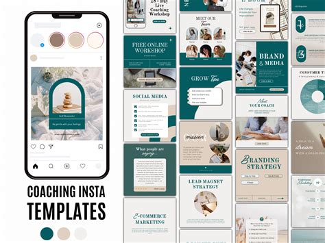 Instagram Templates Coach Canva Template Life Coach Instagram Template