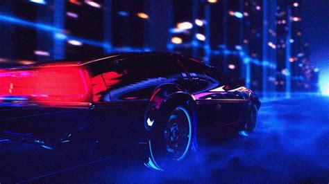 Retro Wave Car Wallpaper