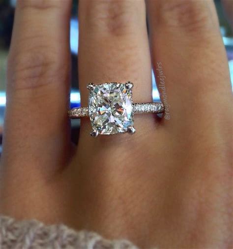 20 Brilliant Cushion Cut Wedding Engagement Rings – Elegantweddinginvites.com Blog