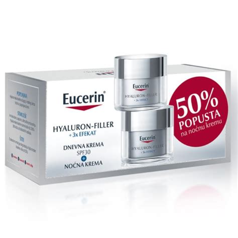 Eucerin Hyaluron Filler dnevna krema SPF30 50ml noćna krema 50ml