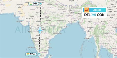 Ai420 Flight Status Air India Delhi To Cochin Aic420